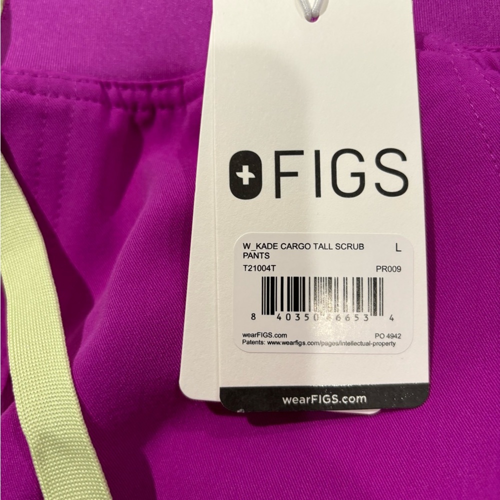 Kade Cargo scrub pants in Purple Jolt